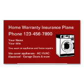 Zuhause-Garantieservice-Visitenkartenmagnete Magnetische Visitenkarte (Vorderseite)