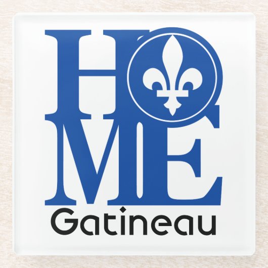 ZUHAUSE Gatineau Glasuntersetzer (Vorderseite)