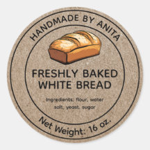 Zuhause gebackener Loaf, weißer Brotkleber