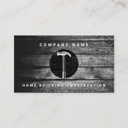 Zuhause Gebäude Construction Visitenkarte (Vorderseite)