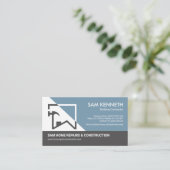 Zuhause Gebäude Hammer Frame Construction Visitenkarte (Stehend Vorderseite)