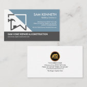 Zuhause Gebäude Hammer Frame Construction Visitenkarte (Vorne/Hinten)