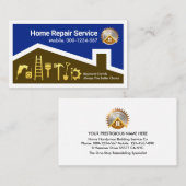 Zuhause Gebäude Handyman Frame Visitenkarte (Vorne/Hinten)
