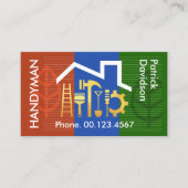 Zuhause Gebäude Landscape Gold Tools Visitenkarte (Vorderseite)