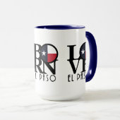 ZUHAUSE GEBORENE LIEBE El Paso Texas Tasse (VorderseiteRechts)