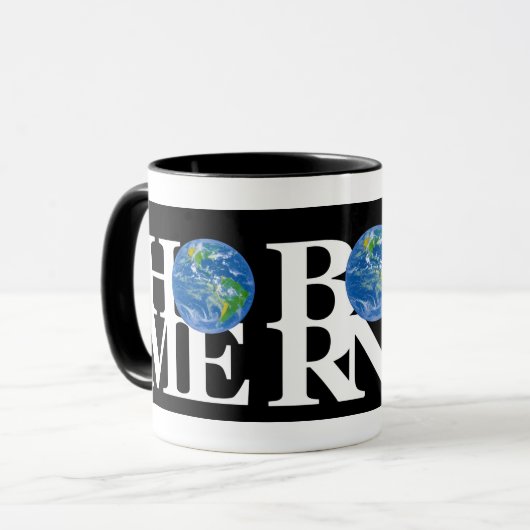 ZUHAUSE GEBORENE LIEBE Erde 11oz Tasse (Vorderseite Links)