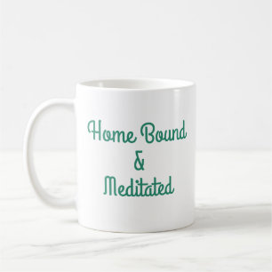 Zuhause gebunden und vermittelt kaffeetasse
