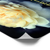 Zuhause Gelbe Rose Abstrakte inspirierende Worte Poster (Ecke)