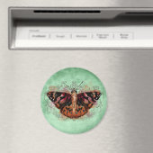 Zuhause - Gemalte Dame Magnet (In Situ (Geschirrspüler))