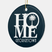 ZUHAUSE Georgetown South Carolina Keramik Ornament (Links)