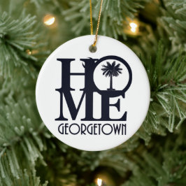 ZUHAUSE Georgetown South Carolina Keramik Ornament