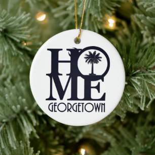 ZUHAUSE Georgetown South Carolina Keramik Ornament