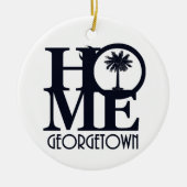 ZUHAUSE Georgetown South Carolina Keramik Ornament (Vorne)