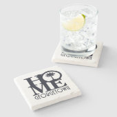 ZUHAUSE GeorgetownSC Steinuntersetzer (Seitenansicht)