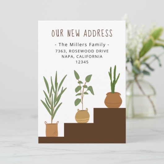 Zuhause gepotted Pflanze Neue Ankündigung zur Adre (Stehend Vorderseite)