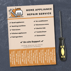 Zuhause-Geräte Reparaturen reißen den Flyer aus St