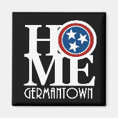 ZUHAUSE Germantown Tennessee Magnet (Vorne)