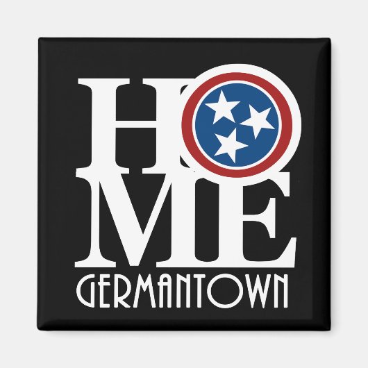 ZUHAUSE Germantown Tennessee Magnet (Vorne)