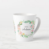 Zuhause-Geschenke für Lehrer - Rosa Tasse für Blum (Rechte Ecke)