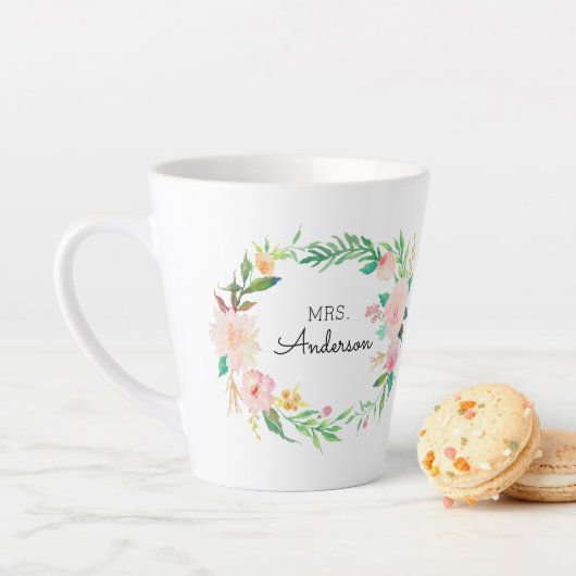 Zuhause-Geschenke für Lehrer - Rosa Tasse für Blum (Beispiel)