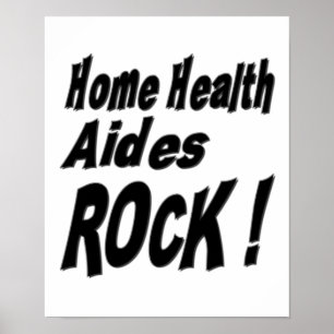 Zuhause-Gesundheits-Berater-Felsen! Plakat-Druck Poster