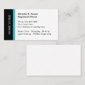 Zuhause-Gesundheits-Senior-Sorgfalt Visitenkarte (Vorne/Hinten)