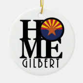 ZUHAUSE Gilbert Arizona Keramik Ornament (Vorne)