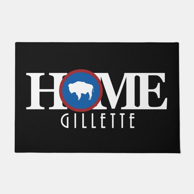 ZUHAUSE Gillette Wyoming Fußmatte (Vorderseite)