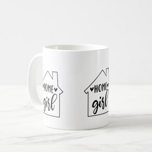 Zuhause Girl Tasse (Vorderseite Links)