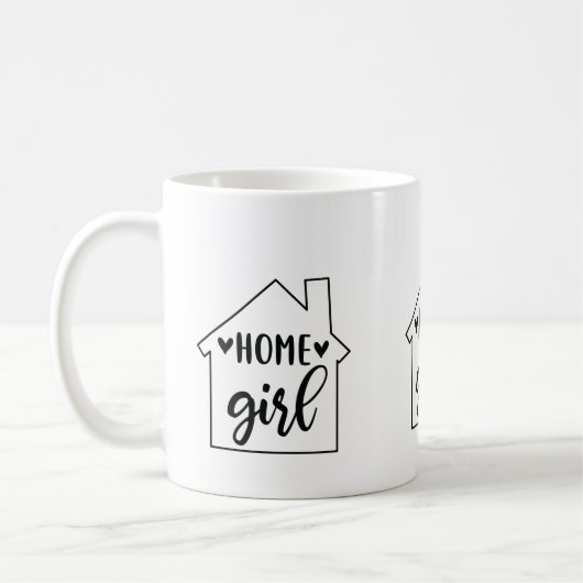 Zuhause Girl Tasse (Links)