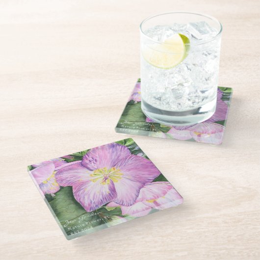 Zuhause Glasuntersetzer (Schrägansicht)