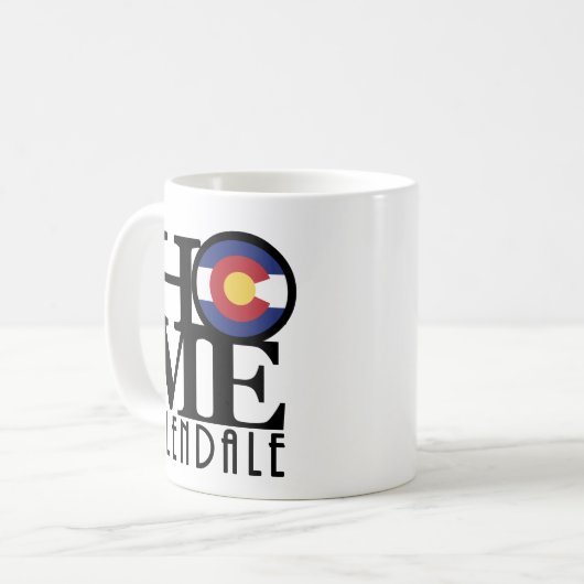 ZUHAUSE Glendale Colorado Kaffeetasse (Vorderseite Links)