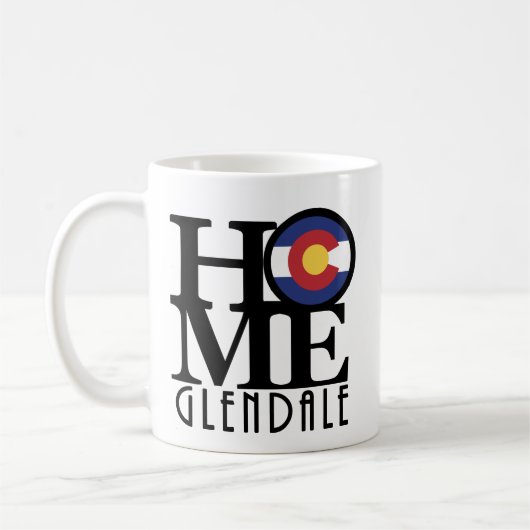 ZUHAUSE Glendale Colorado Kaffeetasse (Links)