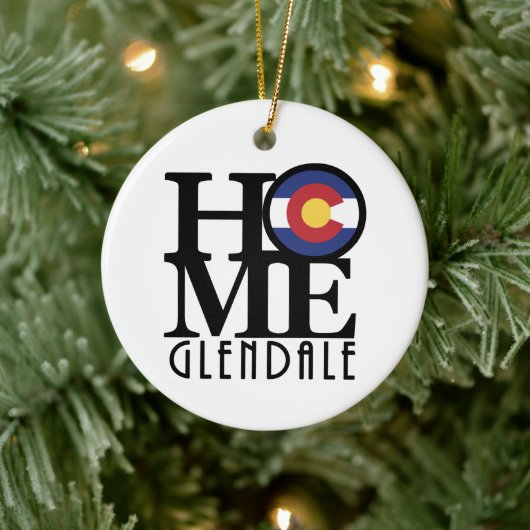 ZUHAUSE Glendale Colorado Keramik Ornament (Baum)