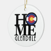 ZUHAUSE Glendale Colorado Keramik Ornament (Links)