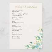 Zuhause Going Celebration of Life Funeral Service Programm (Rückseite)