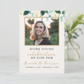 Zuhause Going Celebration of Life Funeral Service Programm (Stehend Vorderseite)