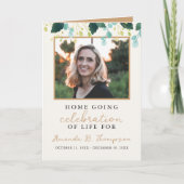 Zuhause Going Celebration of Life Funeral Service Programm (Vorderseite)