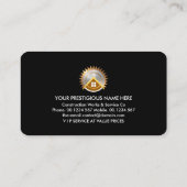 Zuhause Gold Handyman Tools Signage Visitenkarte (Rückseite)