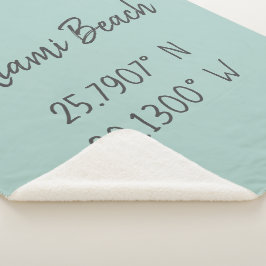 Zuhause GPS koordiniert Längengrad Latitude Miami Sherpadecke