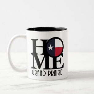 ZUHAUSE Grand Prairie Texas 11oz Zweifarbige Tasse