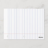 Zuhause Gratulationen Notizbuch-Skizzen Postkarte (Rückseite)