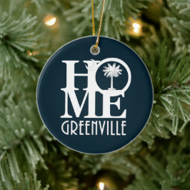 ZUHAUSE Grenville South Carolina Keramik Ornament