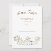 Zuhause Groß Süsse Windelwischer-Raffelkarte Einladung (Vorderseite)