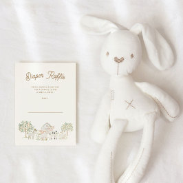 Zuhause Groß Süsse Windelwischer-Raffelkarte Einladung