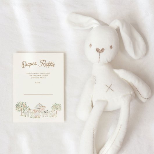 Zuhause Groß Süsse Windelwischer-Raffelkarte Einladung