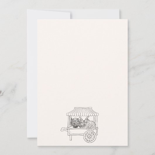 Zuhause Grown Baby Hand Drawing Baby Shower Einladung (Rückseite)