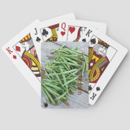 Zuhause Grown Green Beans Classic Playing Cards Spielkarten