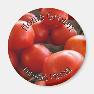 Zuhause Grown Heirloom Tomatenmarkt Magnet
