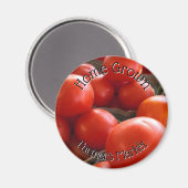 Zuhause Grown Heirloom Tomatenmarkt Magnet (Vorderseite/Rückseite)